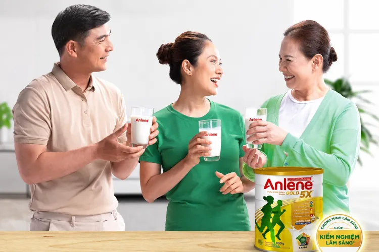 Sữa Anlene thơm ngon, dễ uống – Được tin dùng cho người lớn tuổi