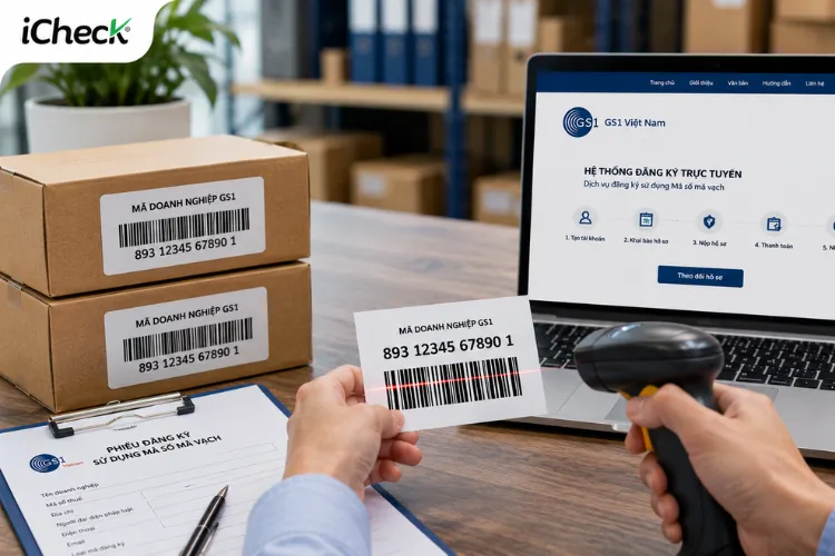 Đăng ký mã số mã vạch GS1 online cho doanh nghiệp tại Việt Nam.
