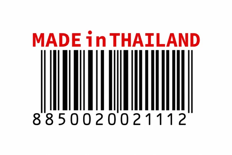 Mã vạch 885 được xác định là của Thái Lan