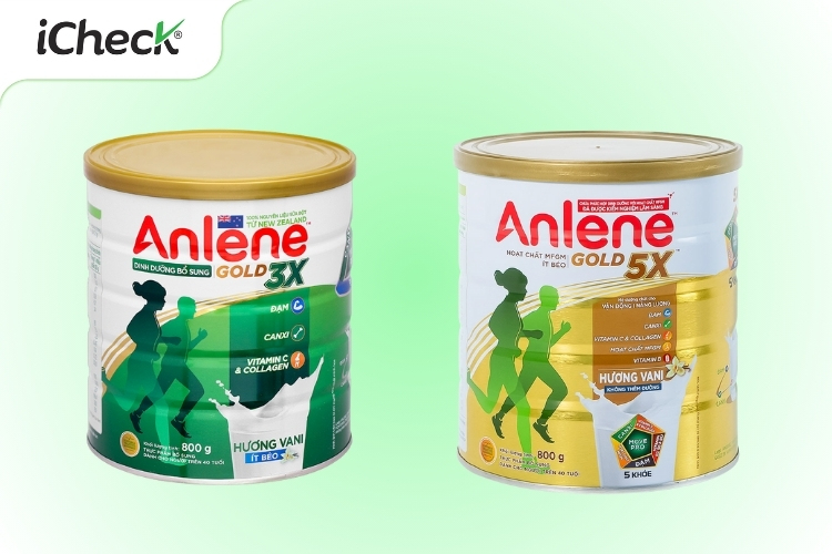 2 loại sản phẩm Anlene phổ biến