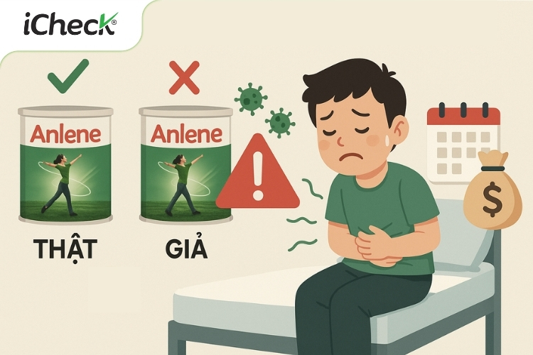Ảnh minh họa lí do cần nhận biết sữa Anlene thật và giả