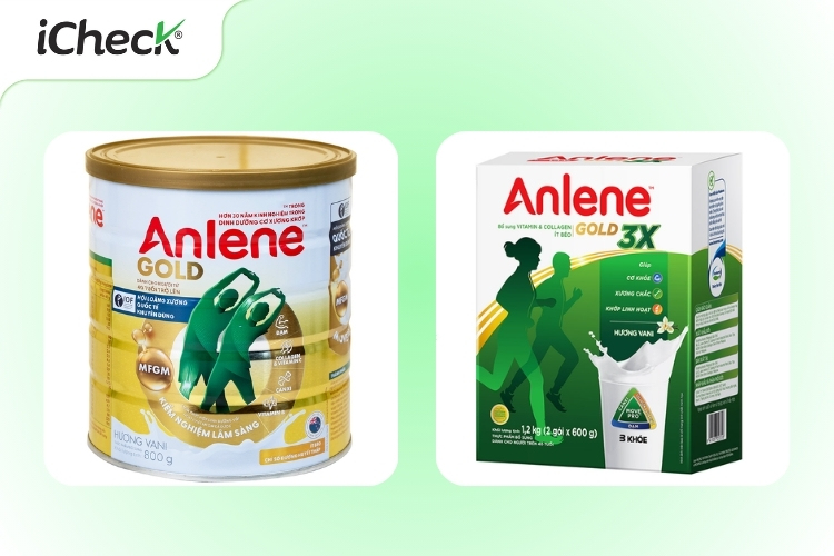 Bao bì sữa Anlene chính hãng (loại hộp và loại gói)