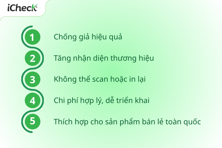 5 Lý do doanh nghiệp nên sử dụng tem 7 màu