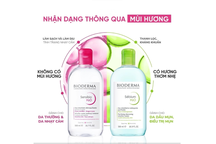 Bioderma thật có mùi hương rất nhẹ và thậm chí không có mùi hương