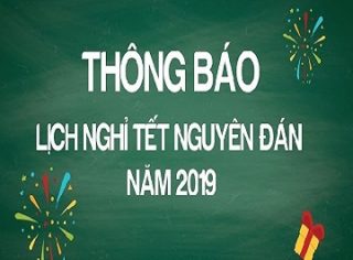 thông báo lịch nghỉ tết 2019 bia