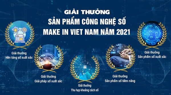 Hệ thống giải thưởng sản phẩm công nghệ số Make In Vietnam 2021