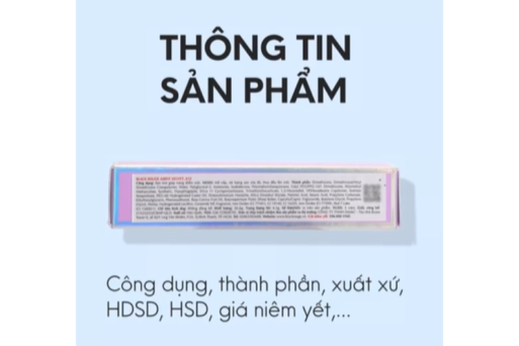 Sản phẩm chính hãng có đầy đủ thông tin về công dụng, thành phần, xuất xứ, hướng dẫn sử dụng, hạn sử dụng, giá niêm yết...