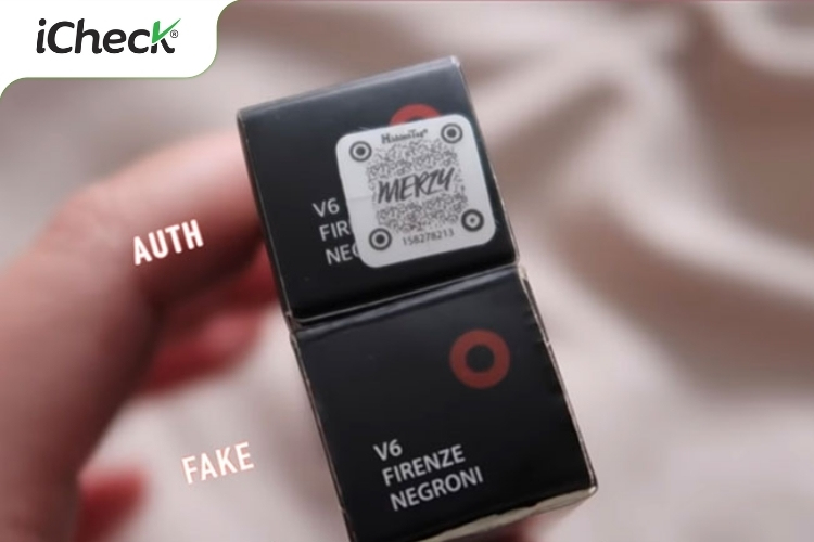 Son thật có tem Hidden Tag, son giả thì không