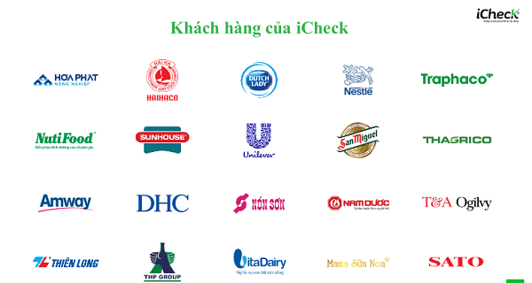 Một số khách hàng, đối tác của iCheck - Công ty cổ phần icheck