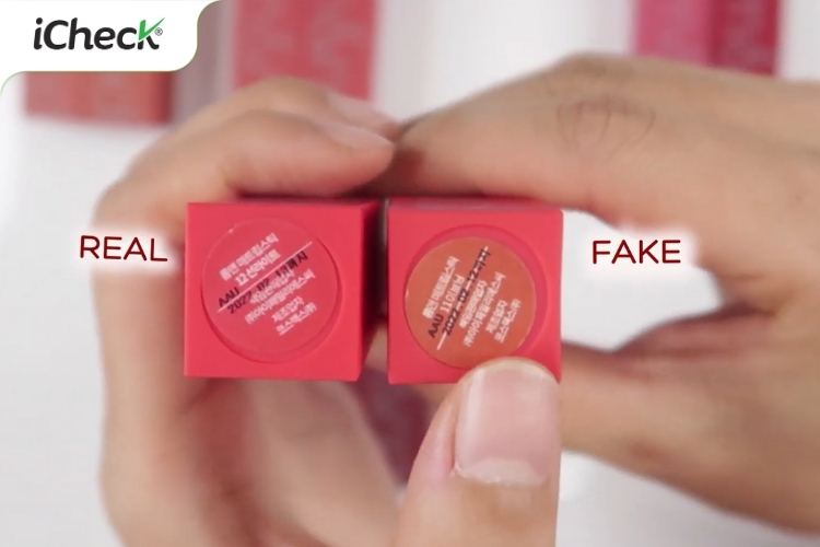 Tem mã màu của son Romand fake khác với màu thân son