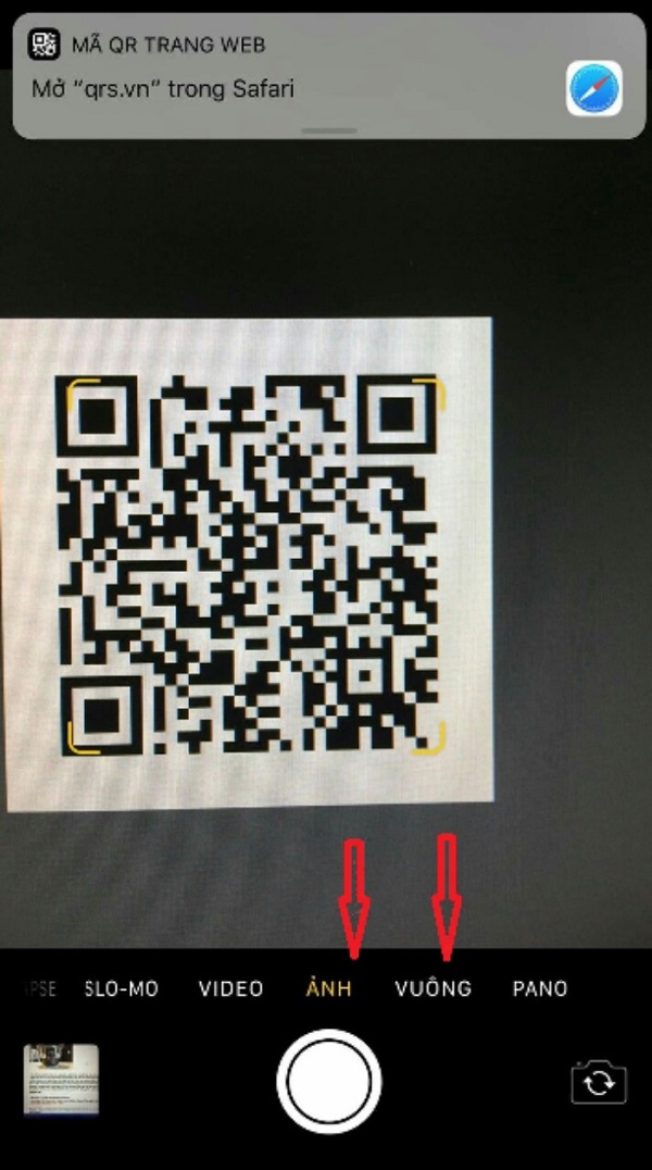 check barcode, qr code mỹ phẩm bằng camera iphone