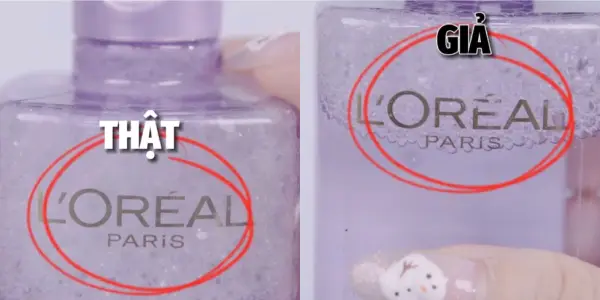 Chữ trên bao bì hàng chính hãng được in rõ nét, không bong tróc