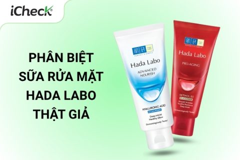 phân biệt sữa rửa mặt hada labo thật giả