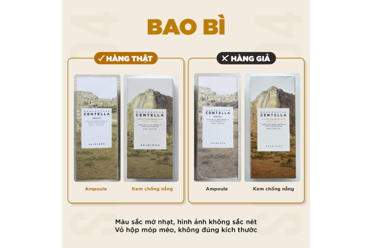 Sản phẩm chính hãng có chất lượng in tốt, rõ nét (Nguồn: Facebook SKIN1004 Vietnam)