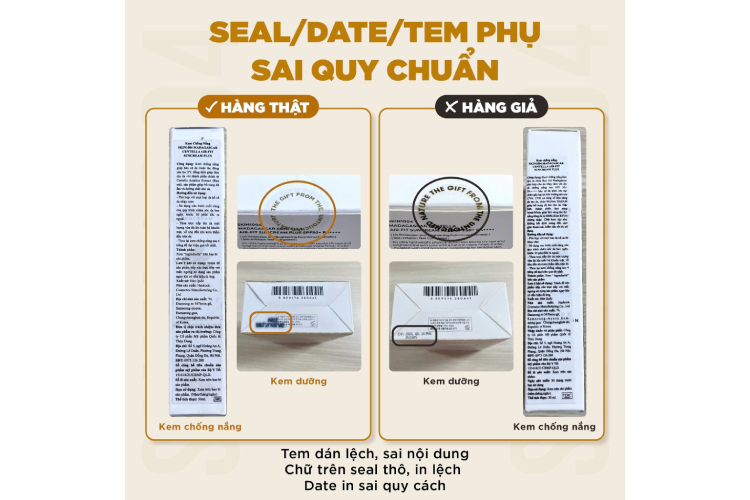 Khi nhận sản phẩm, hãy xem kỹ tem phụ, phần seal và ngày sản xuất hoặc thông tin hạn sử dụng được in trên bao bì (Nguồn: Facebook SKIN1004 Vietnam)