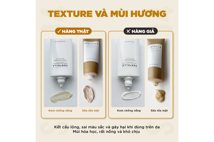 Nếu sản phẩm có mùi khác rõ rệt cùng nhiều dấu hiệu bất thường khác, hãy ngưng sử dụng sản phẩm (Nguồn: Facebook SKIN1004 Vietnam)