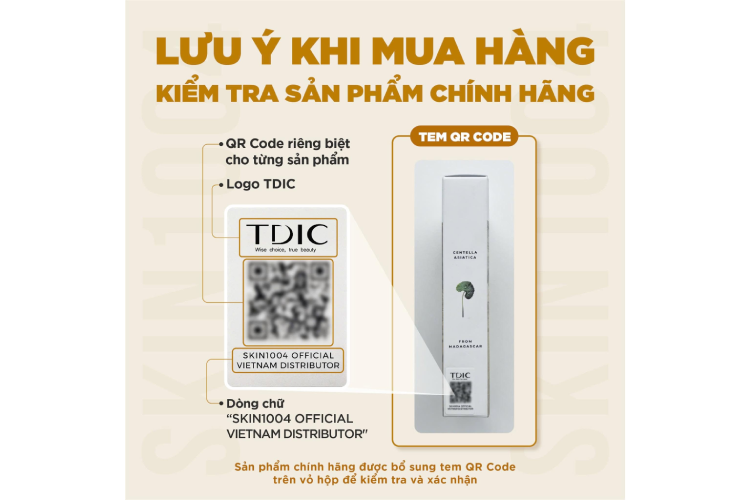 Khi nhận sản phẩm, hãy kiểm tra mặt bên của hộp để tìm tem này