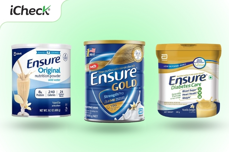 Mố số dòng sản phẩm Ensure được phổ biến