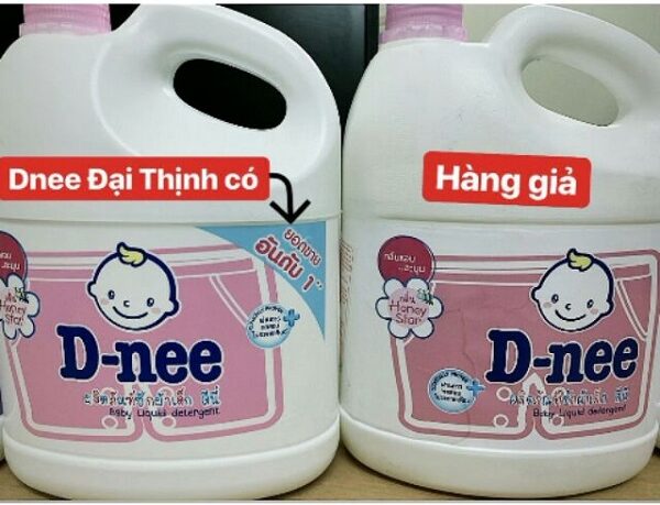 cách phân biệt nước giặt dnee thật giả