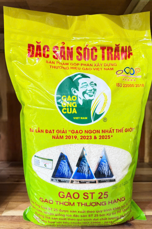 Gạo ST25 đạt giải thưởng "Gạo ngon nhất thế giới năm 2019, 2023 và 2025.