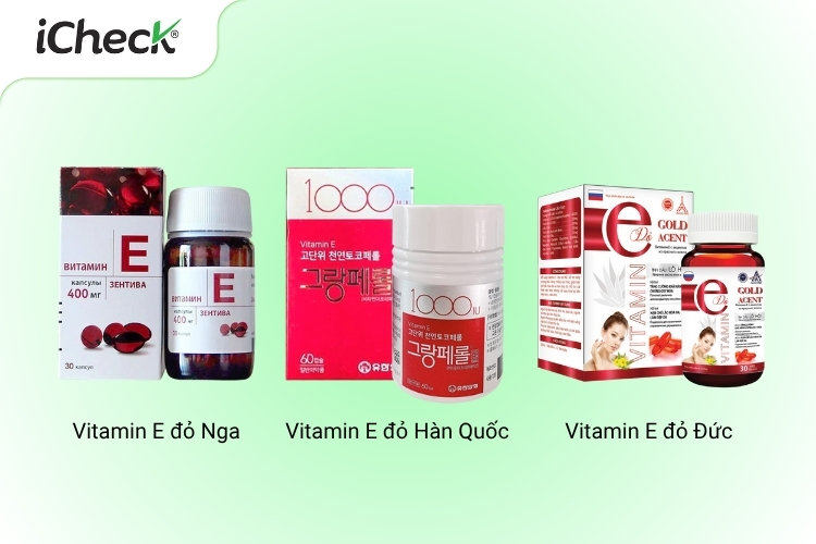 Một số dòng Vitamin E đỏ thường bị làm giả