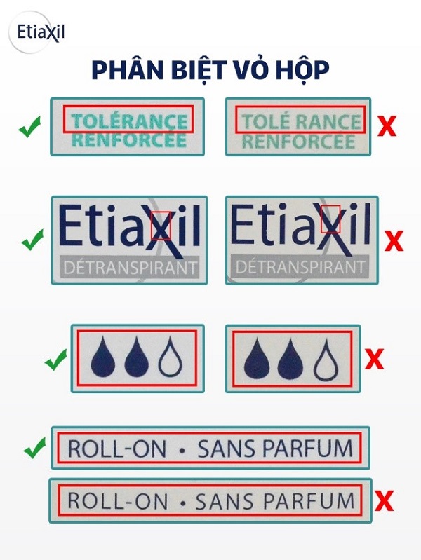 cách phân biệt lăn nách etiaxil thật giả