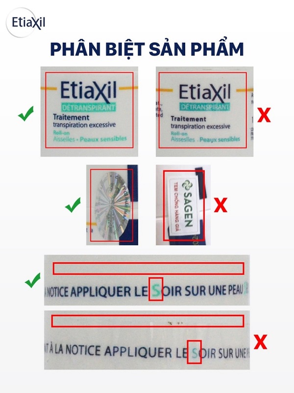 lăn khử mùi etiaxil hàng giả