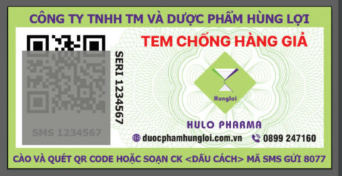 Tem chống giả QR Code iCheck cho sản phẩm Hulo Pharma