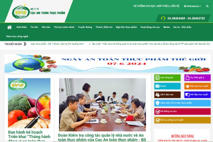 cuc an toan thuc pham tiep nhan ho so cong bo thuc pham