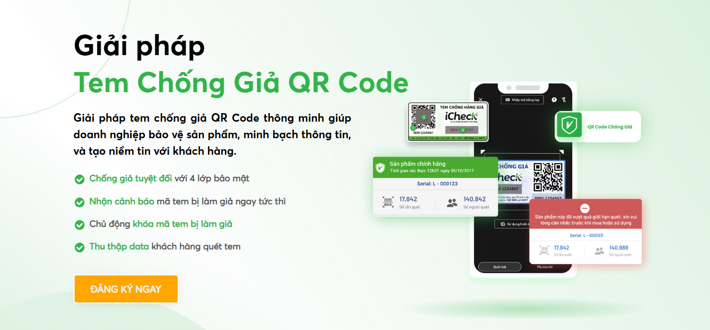 CTA tem QR Code chống giả xác thực