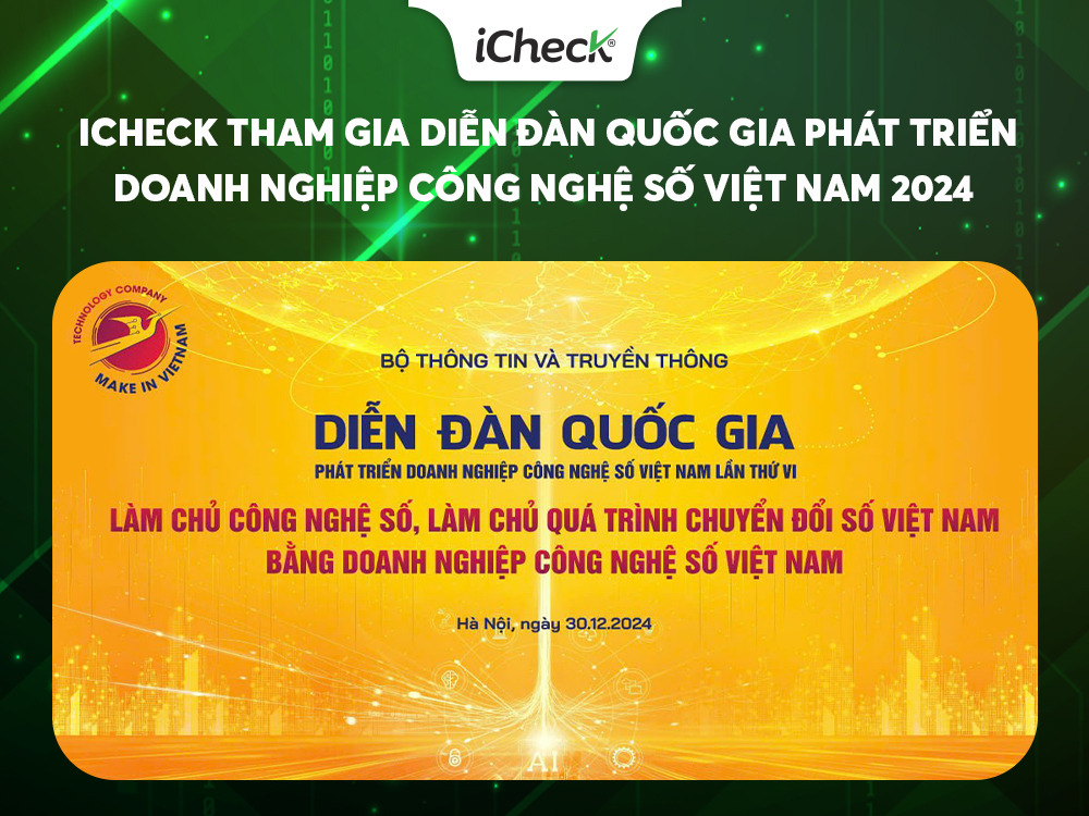  iCheck Tham Gia Diễn Đàn Quốc Gia Phát Triển Doanh Nghiệp Công Nghệ Số Việt Nam 2024 (VFTE 2024)