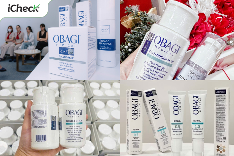 Tem chống hàng giả Obagi được dán trên các sản phẩm