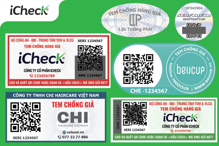 Tổng hợp các mẫu tem chống hàng giả phổ biến trên thị trường