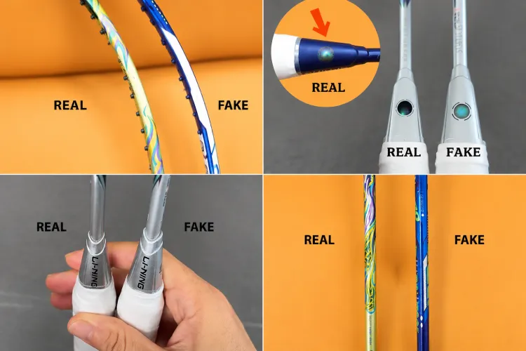 Một số đặc điểm phẩm biệt giữa vợt Lining chính hãng và hàng giả