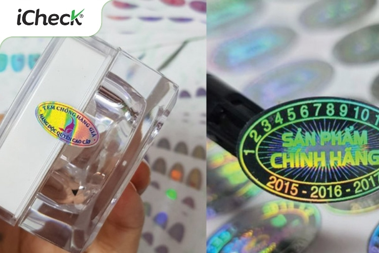 Tem chống giả Hologram dán trên mỹ phẩm