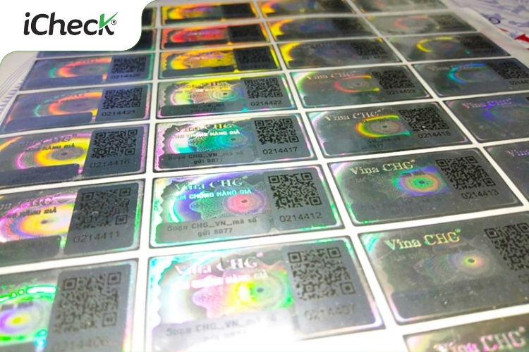 Tem Hologram tích hợp QR Code