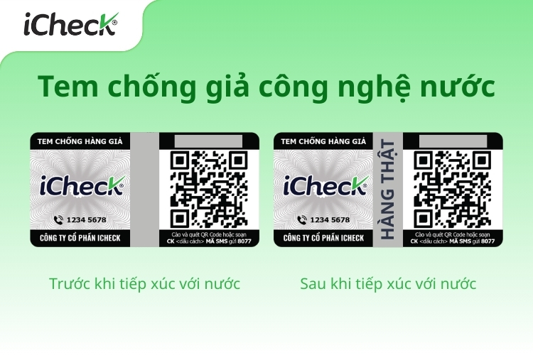 tem chống giả công nghệ nước