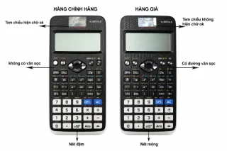 Ph&acirc;n biệt m&aacute;y t&iacute;nh Casio thật - giả qua tem chống giả, độ sắc n&eacute;t v&agrave; thiết kế n&uacute;t bấm