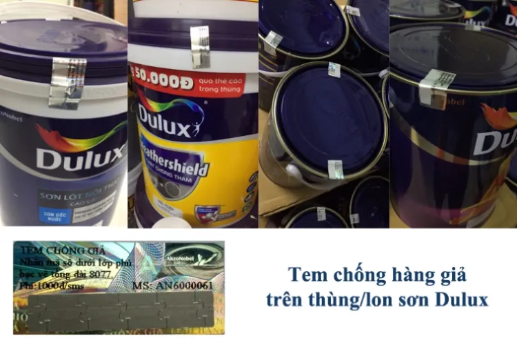 Tem chống giả sơn Dulux