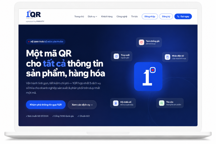 Phần mềm truy xuất nguồn gốc Vtrace/1QR