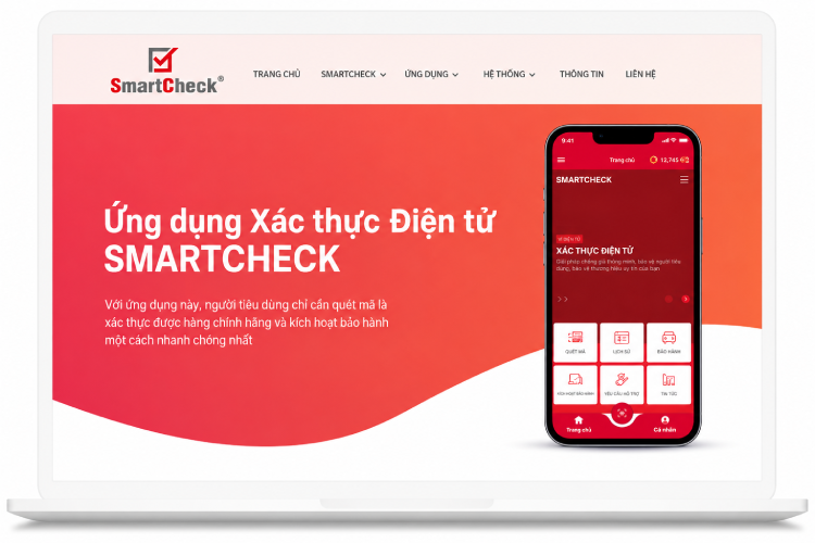 Giao diện web của SmartCheck