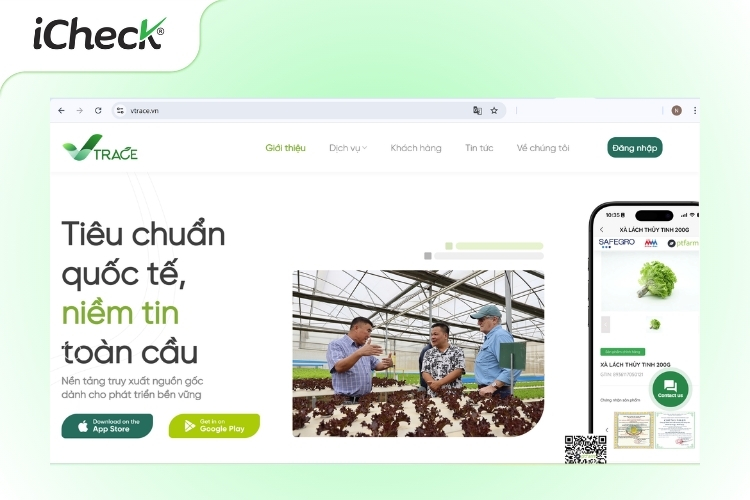 Phần mềm truy xuất nguồn gốc Vtrace 