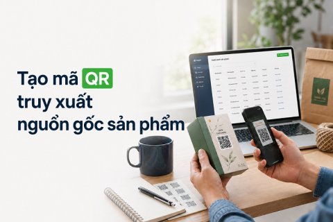 tạo mã QR truy xuất nguồn gốc sản phẩm