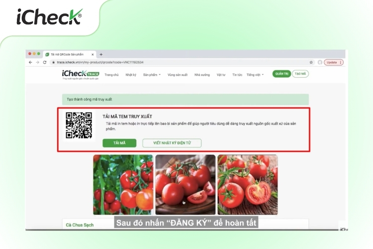 Tải xuống mã QR (Nhớ quét kiểm tra trước khi sử dụng)
