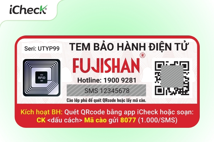 Tem bảo hành có chứa RFID