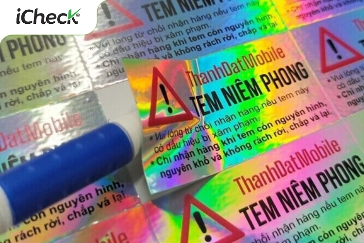 Tem niêm phong phản quang đổi màu