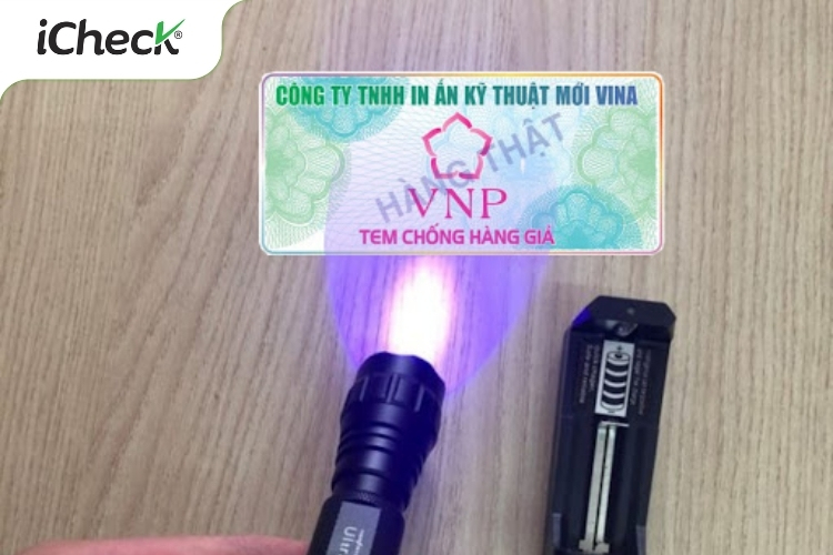 Tem niêm phong UV ẩn chống giả