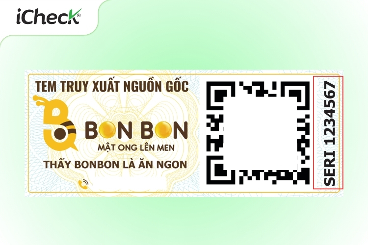 Tem niêm phong có chứa số seri riêng biệt