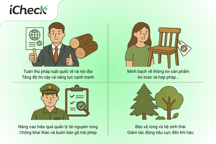 4 Nhóm lợi ích chính của truy xuất nguồn gốc lâm sản