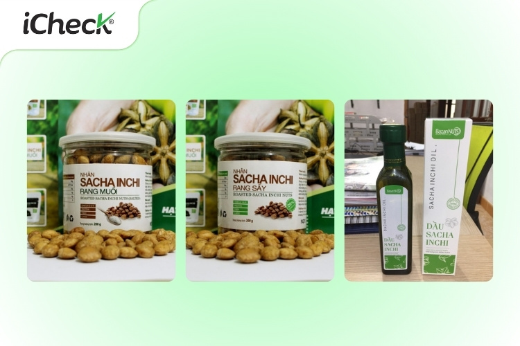Một số sản phẩm tiêu biểu từ hạt Sacha Inchi